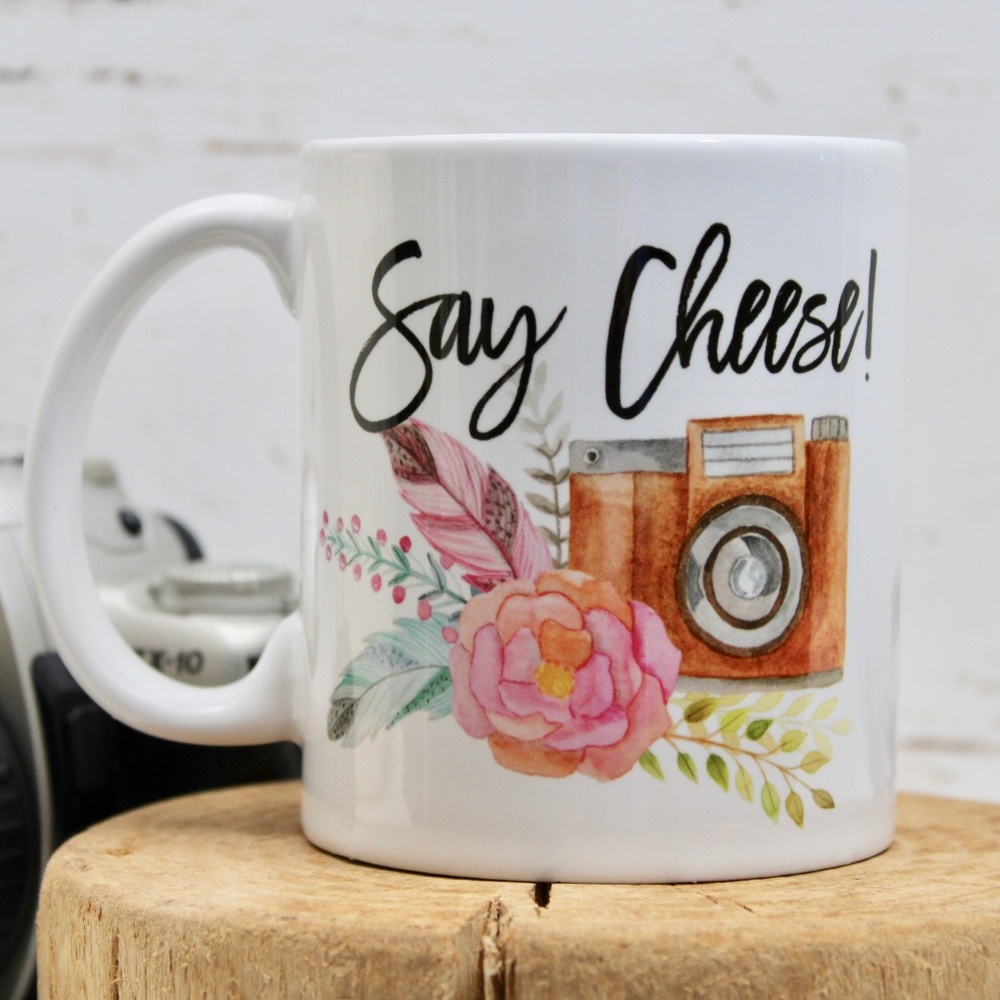 Coffee Mug 'Say Cheese!' - ONLY ONE LEFT!